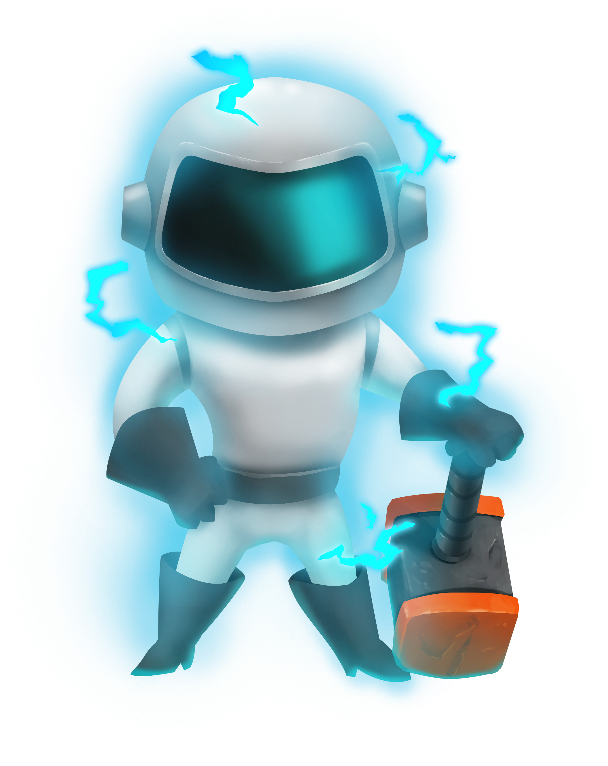 Volt lightning striker character - free battle royale mobile shooter